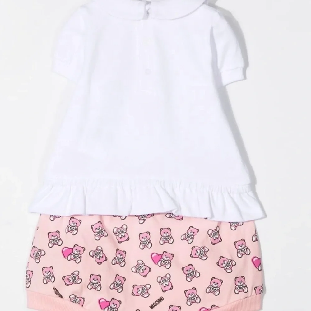 MOSCHINO BABY GIRL TEDDY-BEAR TWO PIECE SET